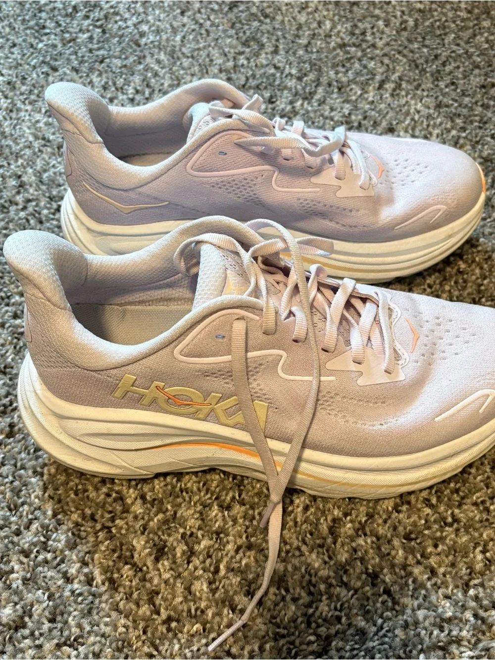 Hoka Clifton 10 Women's Lilac Cream / Tangerine Glow